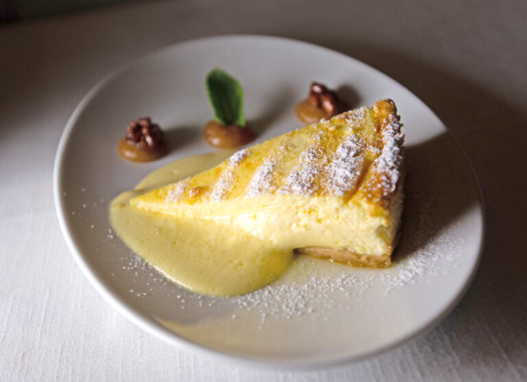 Tarta de queso con crema de membrillo. ©Hibai Agorria