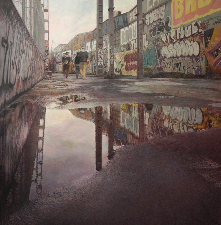 This is not Graffiti (Esto no es graffiti), 189x189 cm, acrílico sobre tela.