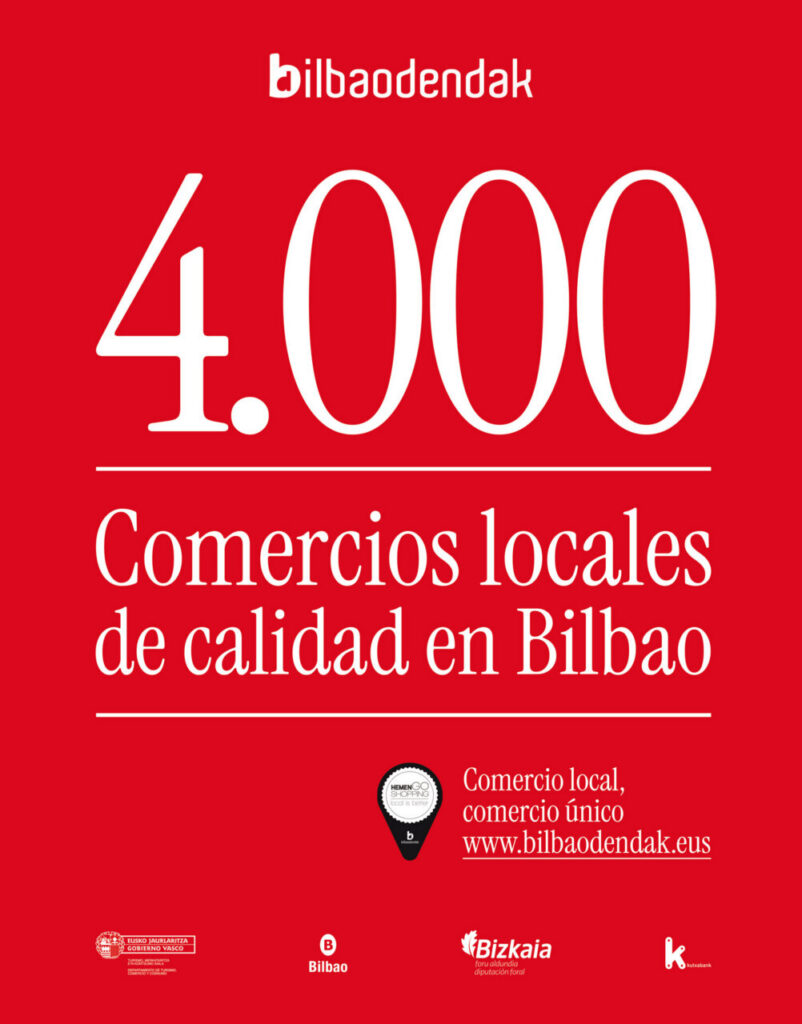 Tarjeta regalo BilbaoDendak para apoyar comercios locales en Bilbao