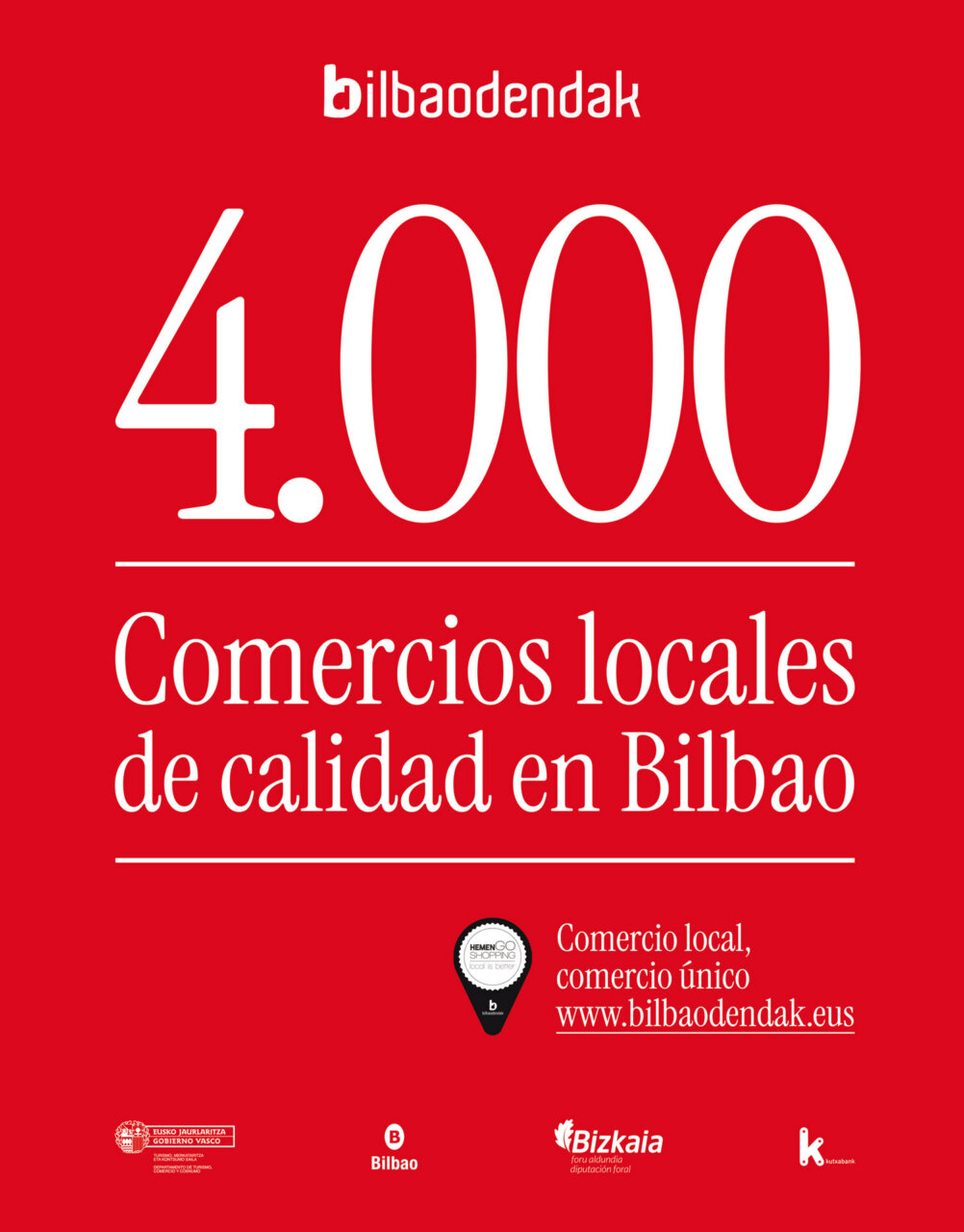 Tarjeta regalo BilbaoDendak para apoyar comercios locales en Bilbao