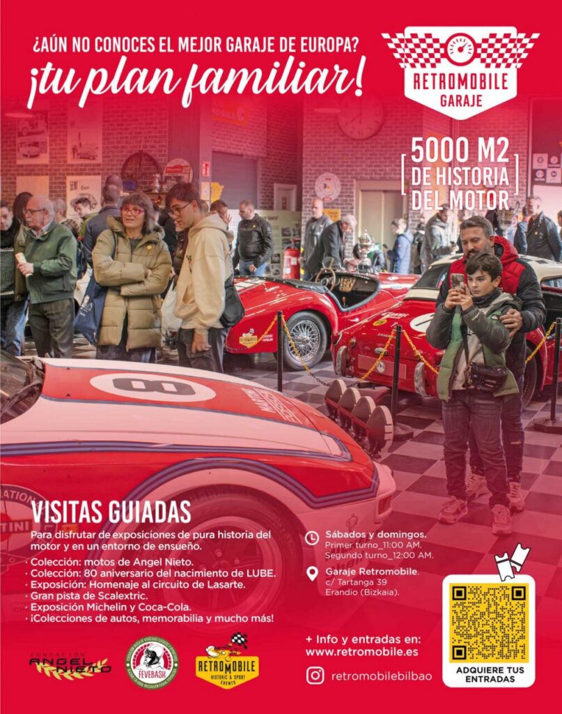 Visita al garaje Retromobile en Erandio con coches clásicos y modernos.