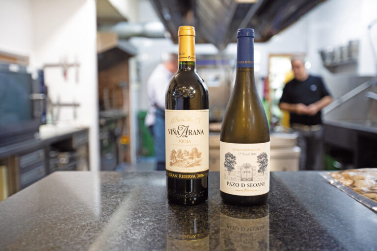Viña Arana, Gran Reserva 2016 Un Rioja que conquista sin levantar la voz. En copa, se muestra elegante, con ese rubí profundo que delata el tiempo bien llevado. En nariz, despliega notas de fruta madura, vainilla y un ligero recuerdo a cuero y tabaco que solo los grandes reservas saben ofrecer. En boca, es sedoso, equilibrado, con una acidez viva que alarga el placer del trago. Cada sorbo invita al siguiente, como una buena conversación junto al fuego. Pazo de Seoane, O’ Rosal 2024 Fresco, luminoso y con alma atlántica. Este blanco gallego seduce desde el primer instante con sus aromas a flores blancas, cítricos y frutas de hueso. En boca, es vibrante, con una acidez precisa y una textura suave que recuerda a la brisa del mar. Su final es largo, limpio y lleno de vida, dejando esa sensación de verano eterno que solo los vinos del Rosal saben transmitir. Ideal para compartir entre risas, al borde de una mesa llena de mariscos.