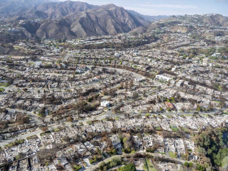 Palisades tras los incendios de enero de 2025. El eco silencioso de un paisaje que fue hogar. ©Jeffrey Milstein