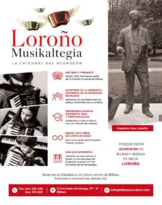 Imagen promocional de Loroño Musikaltegia, escuela de música en Bilbao.