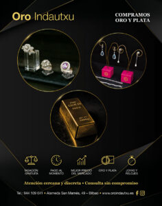 Anuncios de joyería con oro y plata en Oro Indautxu